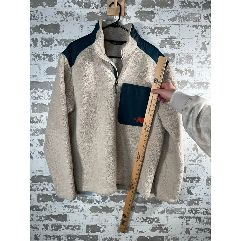 The North Face | men teddy bear sherpa pullover 1/4 zip